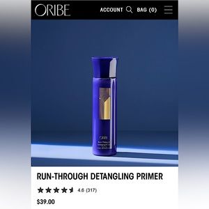 ORIBE RUN-THROUGH detangling primer band new in box retails for $39 plus tax